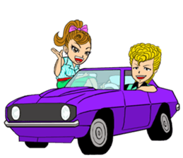 Japanese Teddy boy&girl [Haruki&Sumiko] sticker #1291415