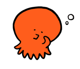 Lovely octopus sticker #1291485