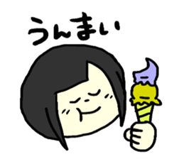 Girl and giraffe, etc. sticker #1291668