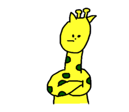 Girl and giraffe, etc. sticker #1291679