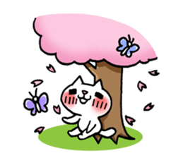 The White Kitten Kitty event version sticker #1292419