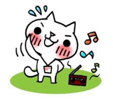 The White Kitten Kitty event version sticker #1292427