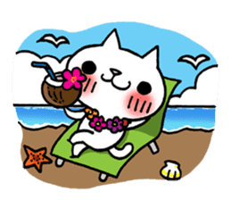 The White Kitten Kitty event version sticker #1292433