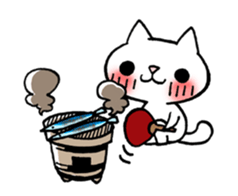 The White Kitten Kitty event version sticker #1292436
