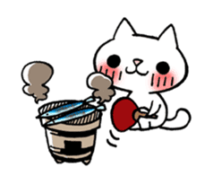 The White Kitten Kitty event version sticker #1292436