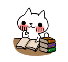 The White Kitten Kitty event version sticker #1292440