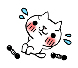 The White Kitten Kitty event version sticker #1292451