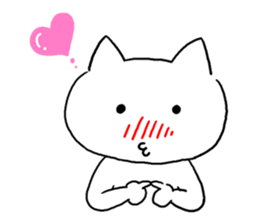 White Cat! sticker #1292827