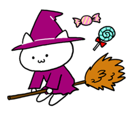 White Cat! sticker #1292850