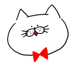 White Cat! sticker #1292856