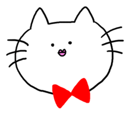 White Cat! sticker #1292857