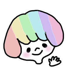 Slightly colorful sticker