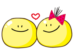 Mr. & Mrs. Yellow 4 sticker #1293658