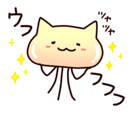 Cat jellyfish & Rabbit jellyfish sticker #1293873