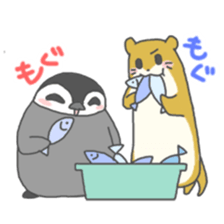 Penguin and Otter   comedy duo .ver sticker #1294231