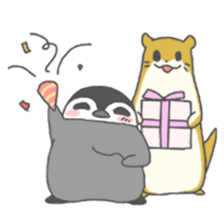 Penguin and Otter   comedy duo .ver sticker #1294236