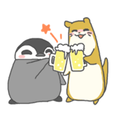 Penguin and Otter   comedy duo .ver sticker #1294250