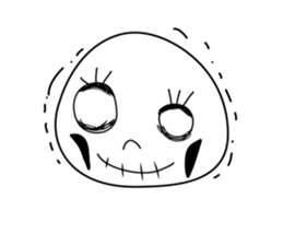 Skeleton man sticker #1295423