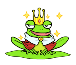 Nazoni The funny green frog sticker #1295646