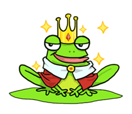 Nazoni The funny green frog sticker #1295646