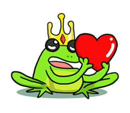 Nazoni The funny green frog sticker #1295654