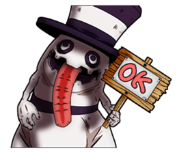 Wonder ghost cat Morphy sticker #1296810