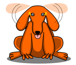 The pig Thin and the dog Fat sticker #1296824