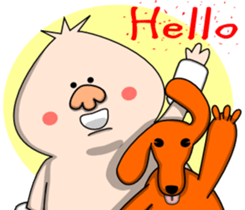 The pig Thin and the dog Fat sticker #1296825