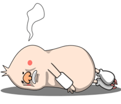 The pig Thin and the dog Fat sticker #1296827