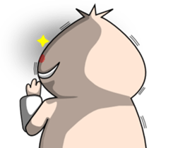 The pig Thin and the dog Fat sticker #1296830