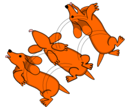 The pig Thin and the dog Fat sticker #1296831