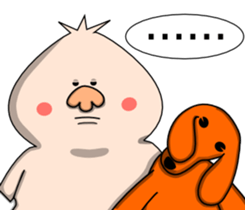 The pig Thin and the dog Fat sticker #1296833