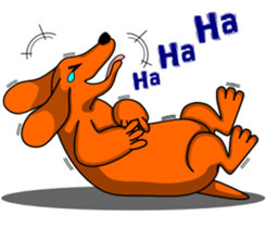 The pig Thin and the dog Fat sticker #1296834