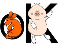 The pig Thin and the dog Fat sticker #1296835