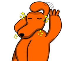 The pig Thin and the dog Fat sticker #1296836