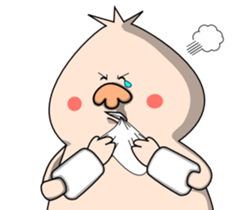 The pig Thin and the dog Fat sticker #1296842