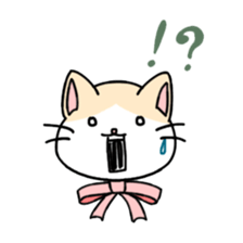 Ribbon Cat sticker #1297305