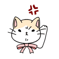 Ribbon Cat sticker #1297310