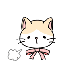 Ribbon Cat sticker #1297312
