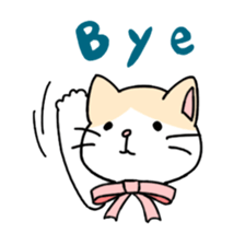 Ribbon Cat sticker #1297321