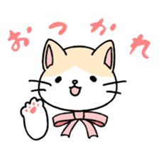 Ribbon Cat sticker #1297324
