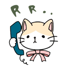 Ribbon Cat sticker #1297330