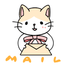 Ribbon Cat sticker #1297331