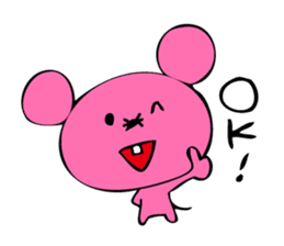 Pink rat sticker #1298979