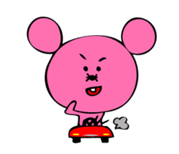 Pink rat sticker #1298981