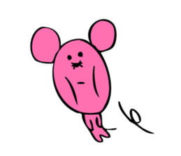 Pink rat sticker #1298986