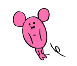 Pink rat sticker #1298986