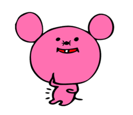Pink rat sticker #1298987