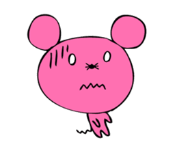 Pink rat sticker #1298992