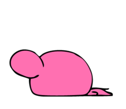 Pink rat sticker #1299000